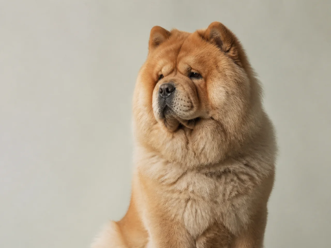 Healthy adult Chow Chow breed portrait