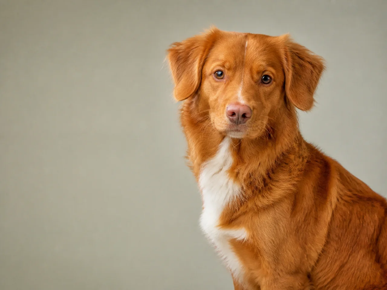 Healthy adult Nova Scotia Duck Tolling Retriever breed portrait